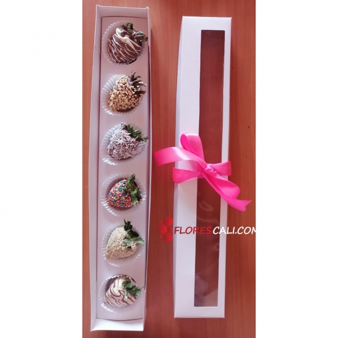 Fresas con chocolate en cali