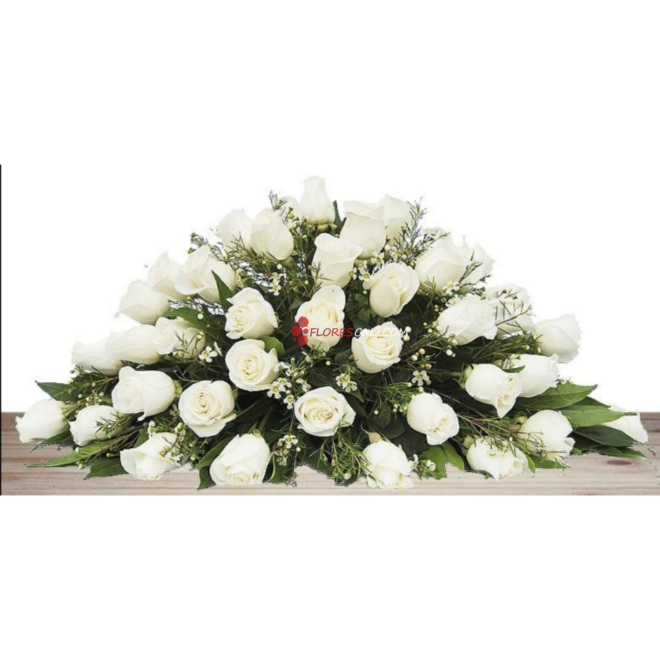 Cubre caja funebre blanco en cali