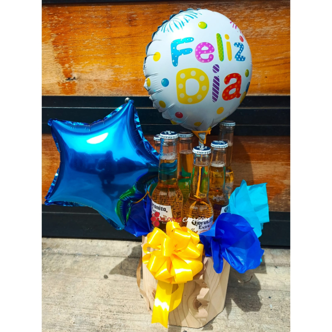 Ancheta con Cerveza azul feliz Para Hombre