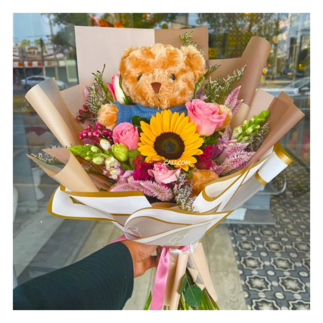 Bouquet peluche con variedad en cali