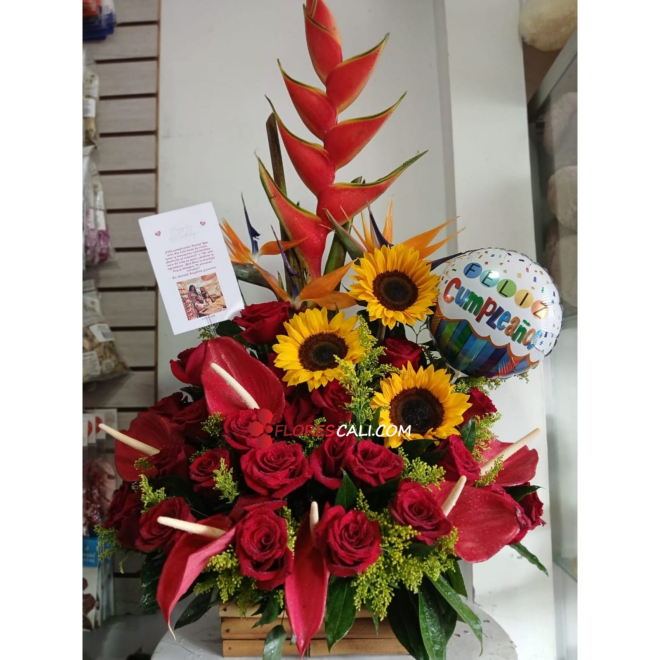 Arreglo floral para ella flores cali