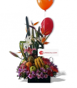 Arreglo frutal día de la Madre floristeria en cali