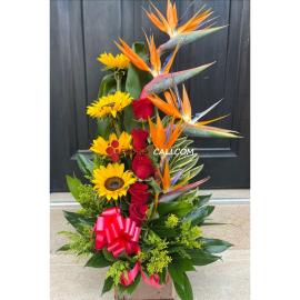 Ramo de Flores Exotico Feliz Cumpleaños