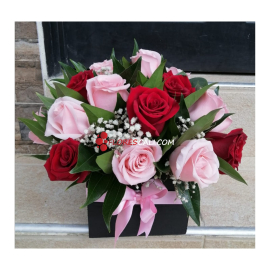 Cubo de rosas cariño flores en cali Dia de la Madre 