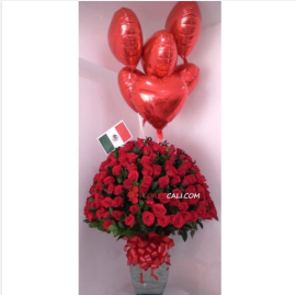 Jarron de rosas para ti en cali