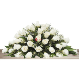 Cubre caja funebre blanco en cali