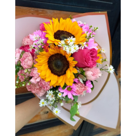 Bouquet de girasoles y variedad en cali