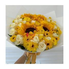 Bouquet amarillo explosion dia de las flores amarillas cali