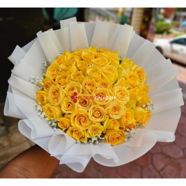 Bouquet buchon de rosas amarillas flores cali flores amarillas
