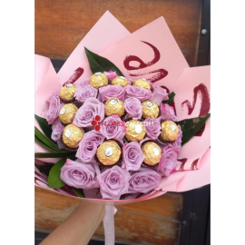 Bouquet rosa mora en leche floristerias en cali