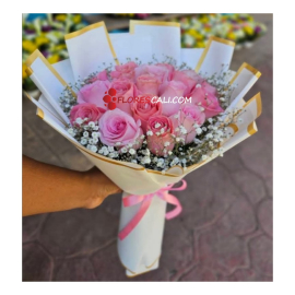 Bouquet de rosas rosadas flores cali