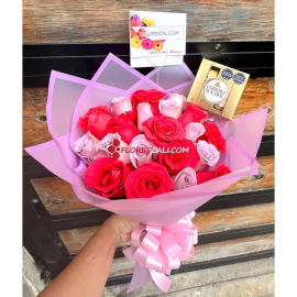 Bouquet de rosas San Valentin en cali